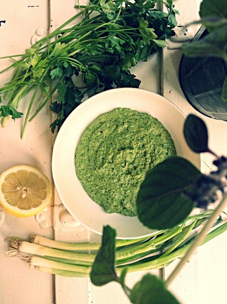spinach herb pesto