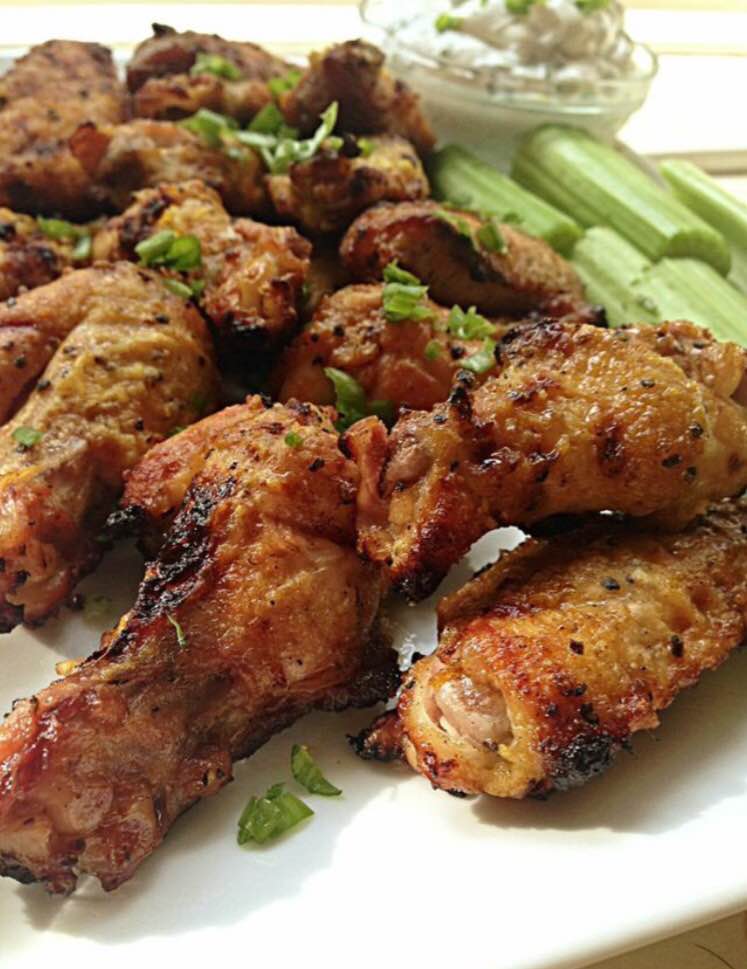 Lemon Pepper Wings with Herby Ranch