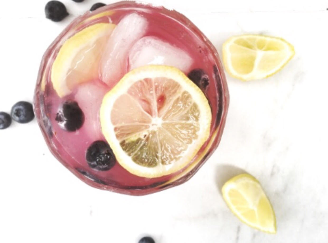 coconut blueberry cocktail