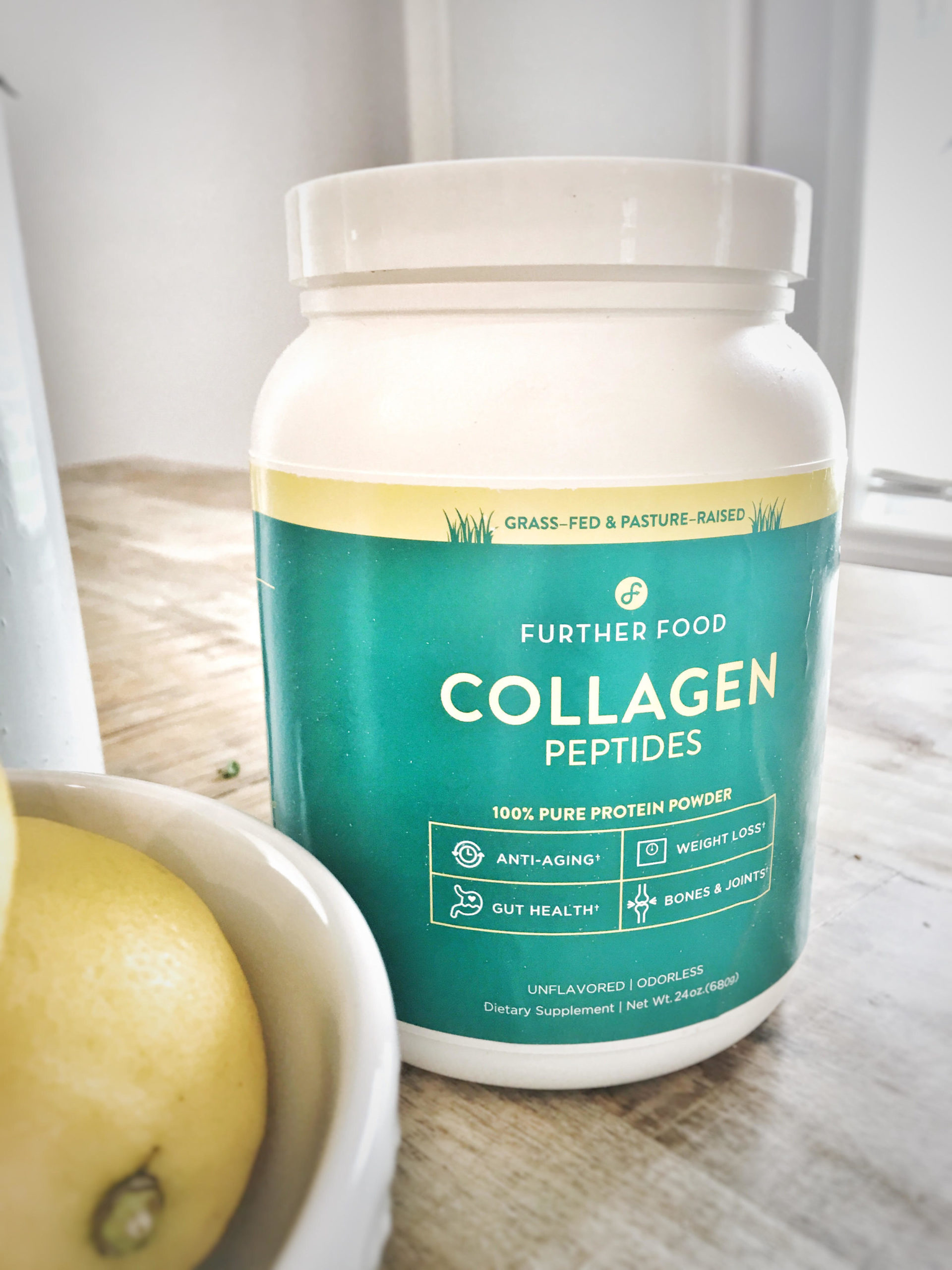further food collagen peptides and lemon